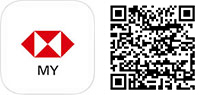 HSBC Malaysia app logo and download QR code