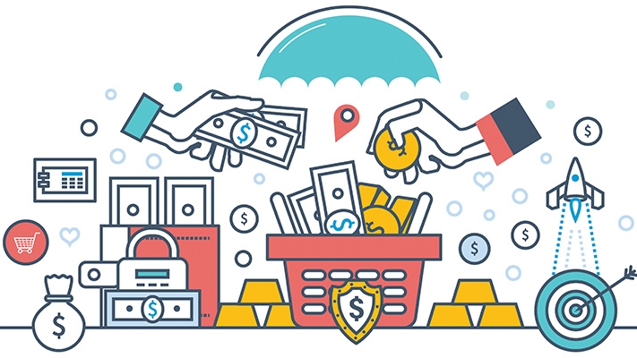 Illustration of money; image used for HSBC Malaysia Liquid The Importance of Diversification article