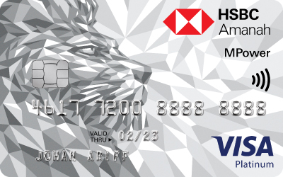 HSBC Amanah MPower Platinum Credit Card-i card face