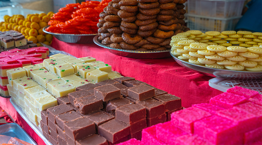 Indian sweets; ; image used for HSBC Malaysia Best Ramadan Bazaars article