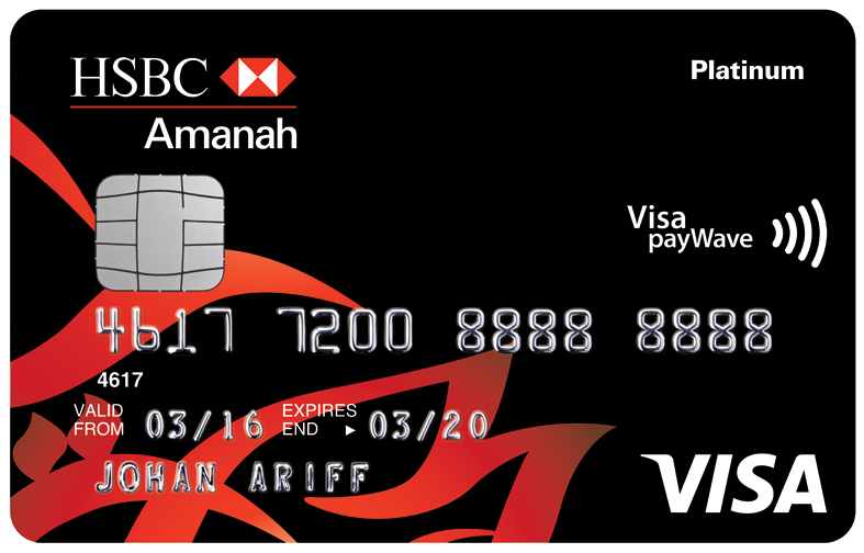 Card face of HSBC Amanah MPower Platinum Credit Card-i