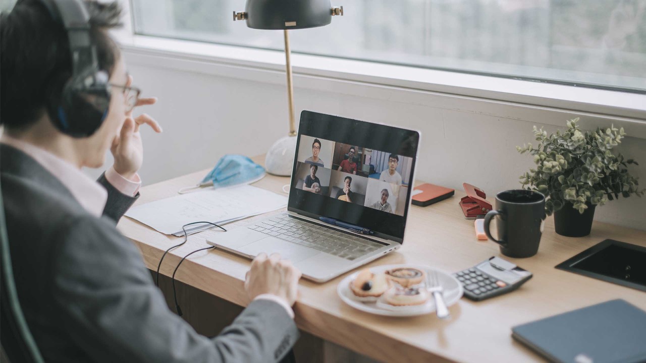 A male small business owner is working from home; image used for HSBC Malaysia Fusion ‘5 ways for SMEs to adapt business for post-COVID-19’ article.