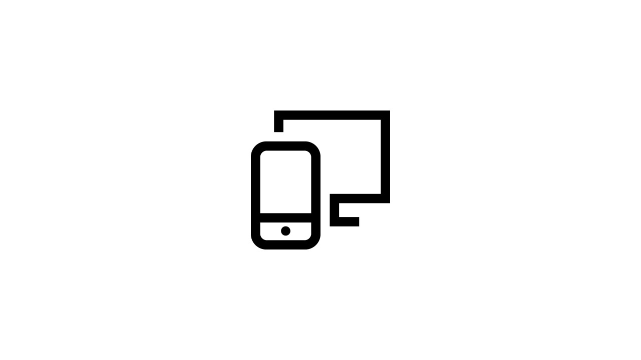 "Mobile phone and computer" icon; image used for HSBCnet upgrade for small business page.