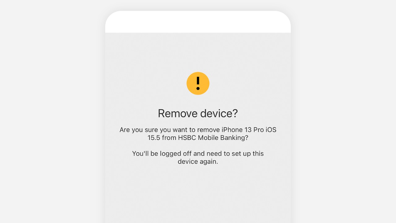 Remove device screen